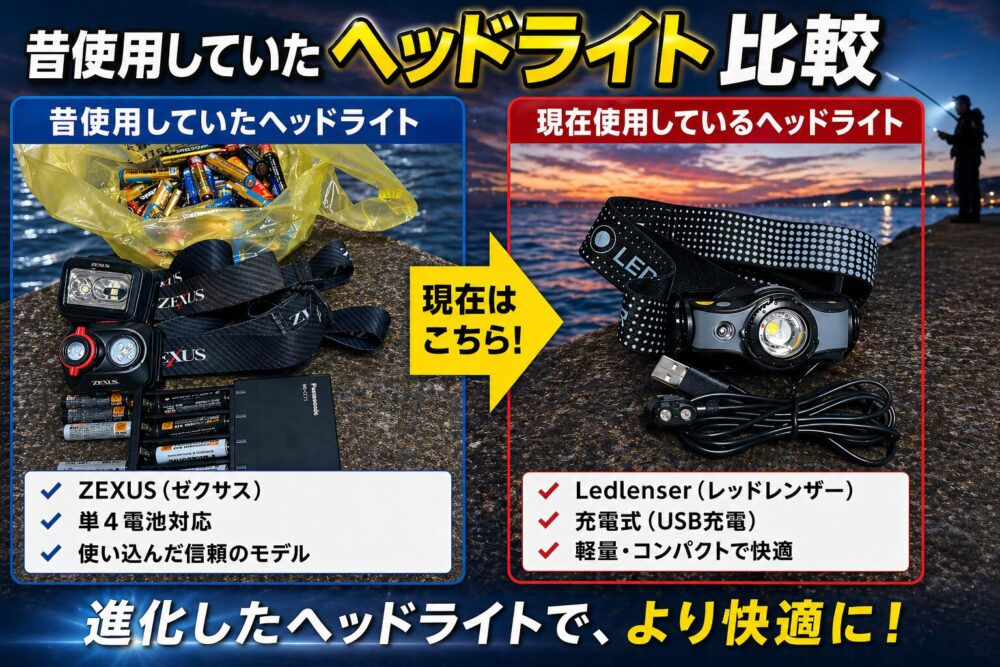 LEDヘッドライド:ZEXUS(ゼクサス) とLedlenser(レッドレンザー) の比較