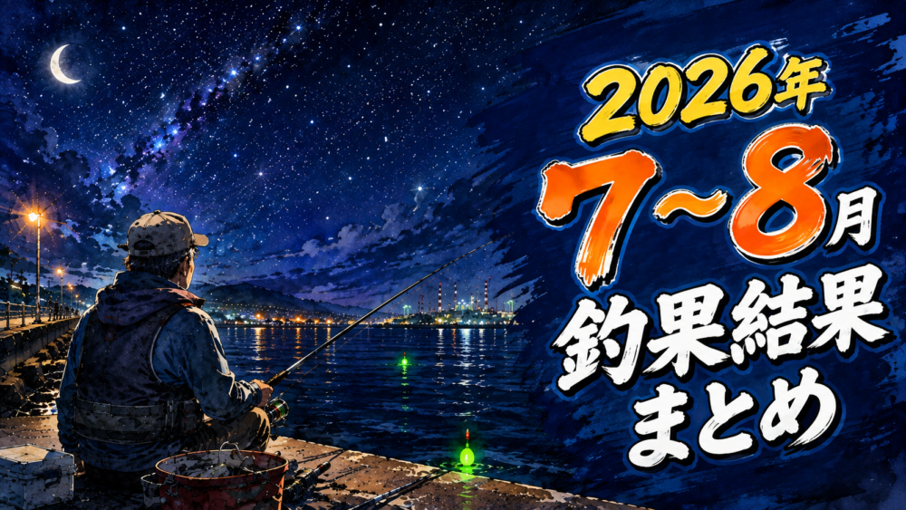 星空の港、夜釣りの釣果まとめ